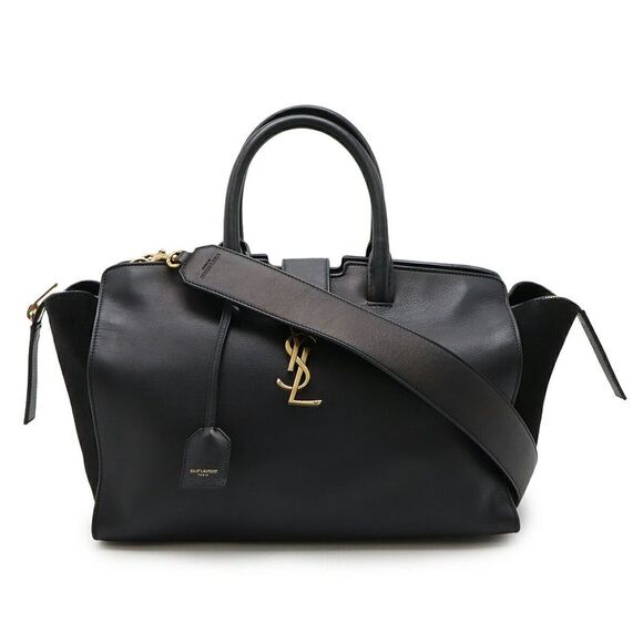 Saint Laurent Paris DOWNTOWN CABAS Leather Suede 2way Bag - Picture 1 of 9